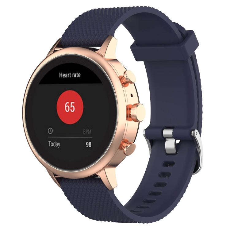 18mm Texture Silicone Wrist Strap Watch Band for Fossil Female Sport / Charter HR / Gen 4 Q Ventu...
