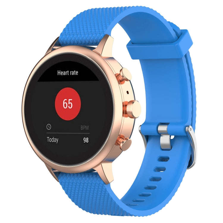 18mm Texture Silicone Wrist Strap Watch Band for Fossil Female Sport / Charter HR / Gen 4 Q Ventu...