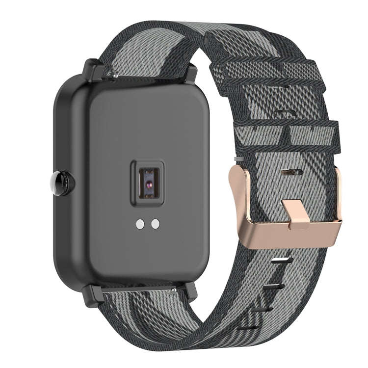 20mm Stripe Weave Nylon Wrist Strap Watch Band for Huami Amazfit GTR 42mm / GTS / BIP / BIP Lite(...