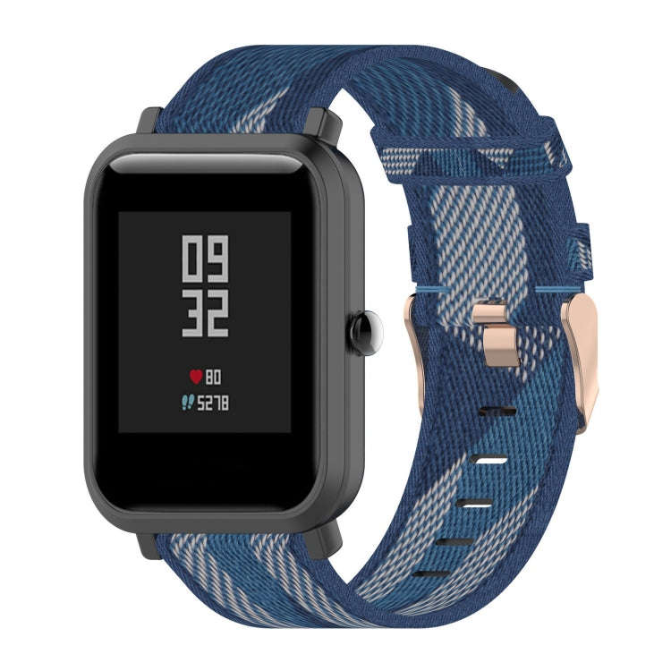 20mm Stripe Weave Nylon Wrist Strap Watch Band for Huami Amazfit GTR 42mm / GTS / BIP / BIP Lite(...
