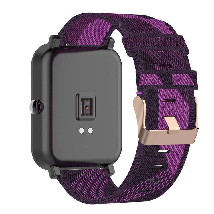 20mm Stripe Weave Nylon Wrist Strap Watch Band for Huami Amazfit GTR 42mm / GTS / BIP / BIP Lite(...