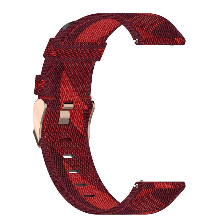 20mm Stripe Weave Nylon Wrist Strap Watch Band for Huami Amazfit GTR 42mm / GTS / BIP / BIP Lite(...