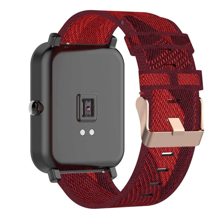 20mm Stripe Weave Nylon Wrist Strap Watch Band for Huami Amazfit GTR 42mm / GTS / BIP / BIP Lite(...
