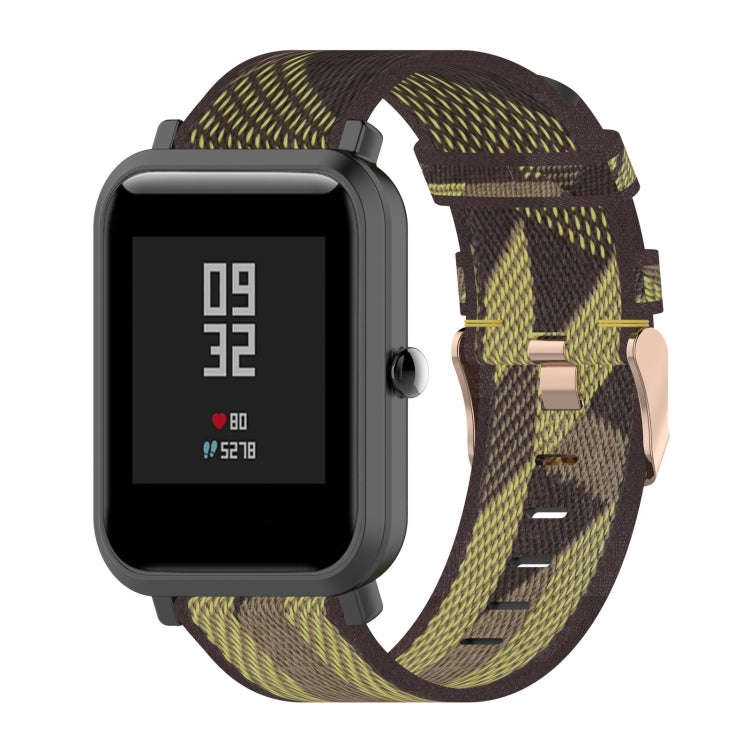 20mm Stripe Weave Nylon Wrist Strap Watch Band for Huami Amazfit GTR 42mm / GTS / BIP / BIP Lite(...