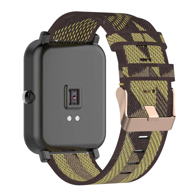20mm Stripe Weave Nylon Wrist Strap Watch Band for Huami Amazfit GTR 42mm / GTS / BIP / BIP Lite(...