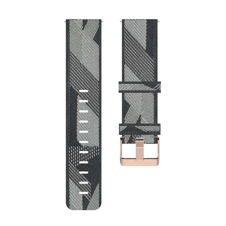20mm Stripe Weave Nylon Wrist Strap Watch Band for Garmin Venu, Vivomove 3, Vivoactive 3, Forerun...