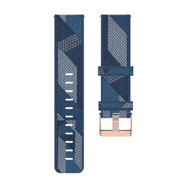 20mm Stripe Weave Nylon Wrist Strap Watch Band for Garmin Venu, Vivomove 3, Vivoactive 3, Forerun...