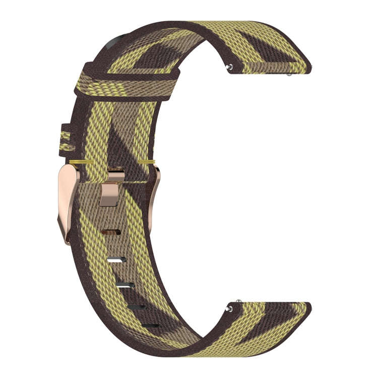 20mm Stripe Weave Nylon Wrist Strap Watch Band for Garmin Venu, Vivomove 3, Vivoactive 3, Forerun...