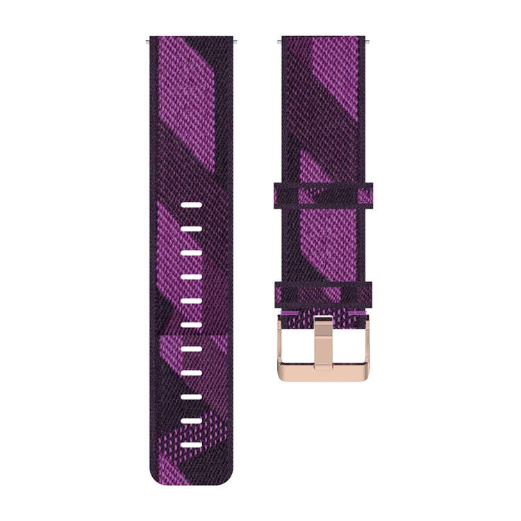 20mm Stripe Weave Nylon Wrist Strap Watch Band for Huawei GT 2 42mm / Honor Magic Watch 2 42mm(Pu...