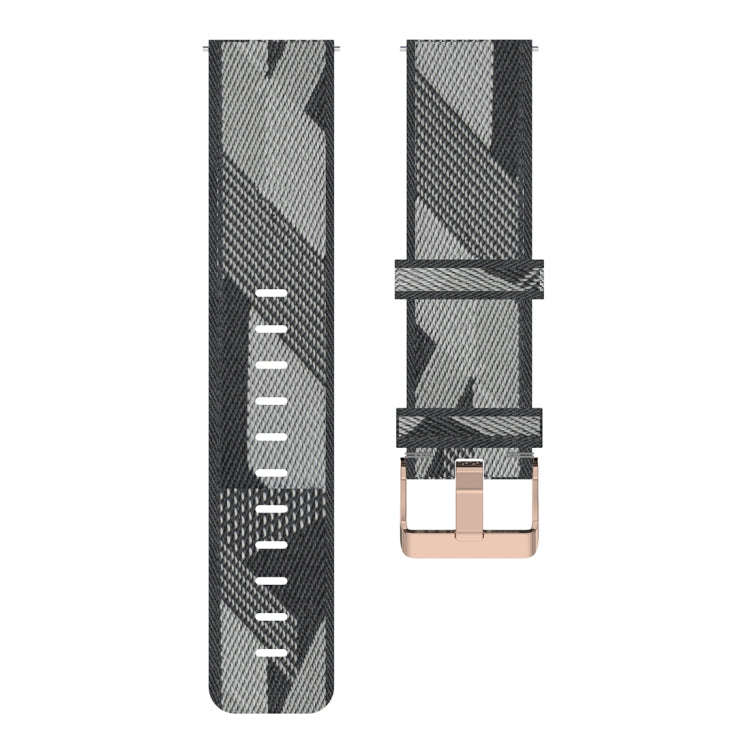 20mm Stripe Weave Nylon Wrist Strap Watch Band for Galaxy Watch 42mm, Galaxy Active / Active 2, G...