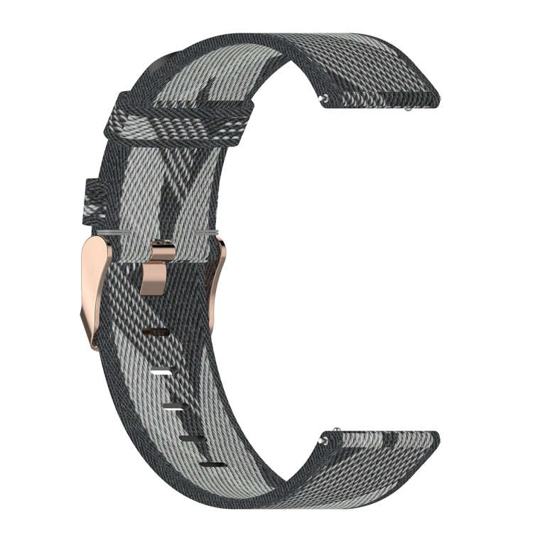 20mm Stripe Weave Nylon Wrist Strap Watch Band for Galaxy Watch 42mm, Galaxy Active / Active 2, G...