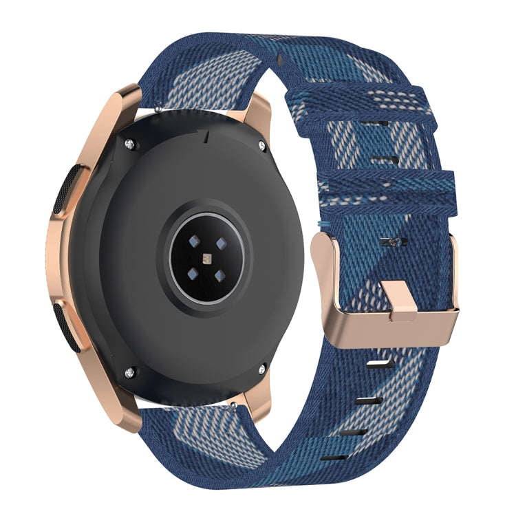 20mm Stripe Weave Nylon Wrist Strap Watch Band for Galaxy Watch 42mm, Galaxy Active / Active 2, G...
