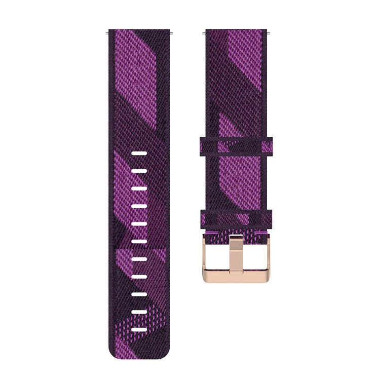 20mm Stripe Weave Nylon Wrist Strap Watch Band for Galaxy Watch 42mm, Galaxy Active / Active 2, G...