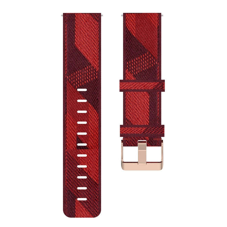 20mm Stripe Weave Nylon Wrist Strap Watch Band for Galaxy Watch 42mm, Galaxy Active / Active 2, G...