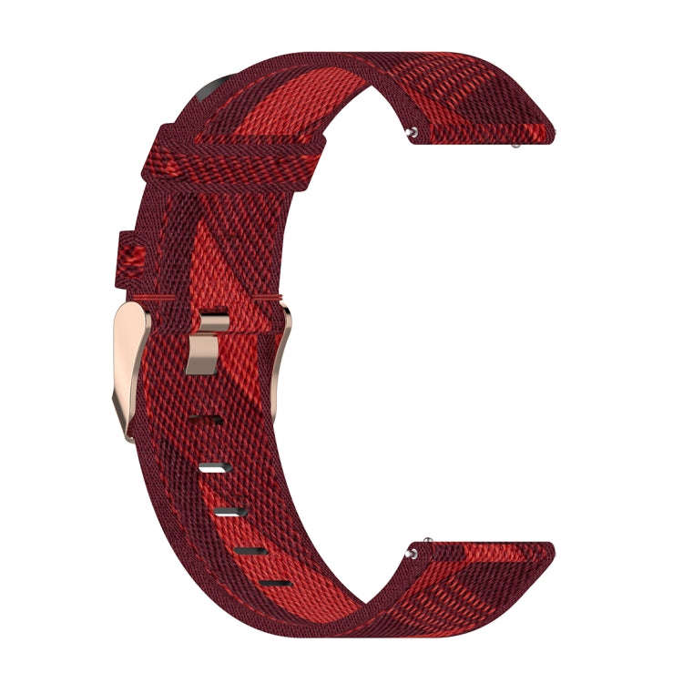 20mm Stripe Weave Nylon Wrist Strap Watch Band for Galaxy Watch 42mm, Galaxy Active / Active 2, G...