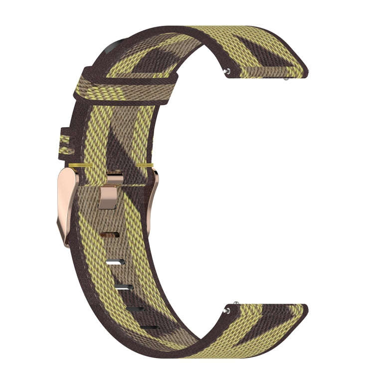 20mm Stripe Weave Nylon Wrist Strap Watch Band for Galaxy Watch 42mm, Galaxy Active / Active 2, G...