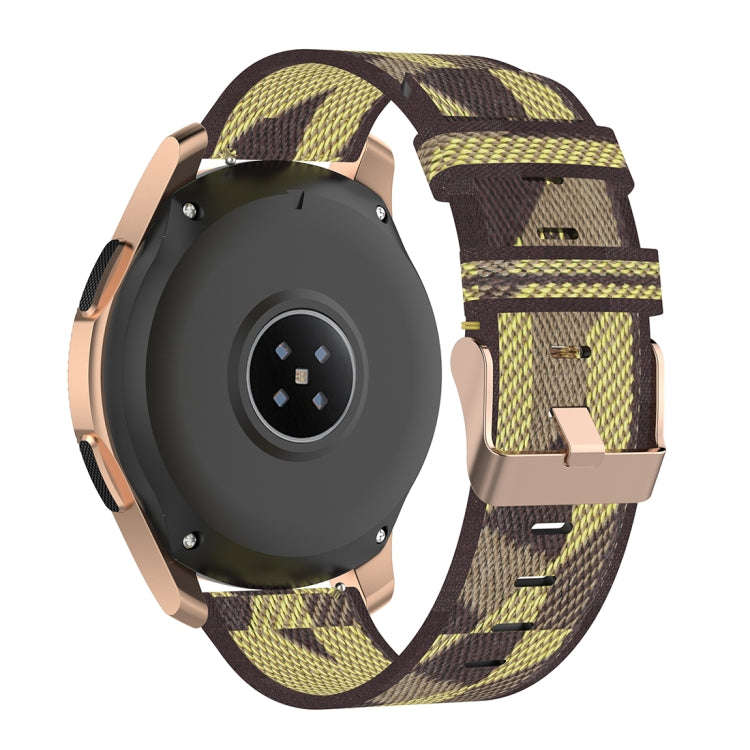 20mm Stripe Weave Nylon Wrist Strap Watch Band for Galaxy Watch 42mm, Galaxy Active / Active 2, G...