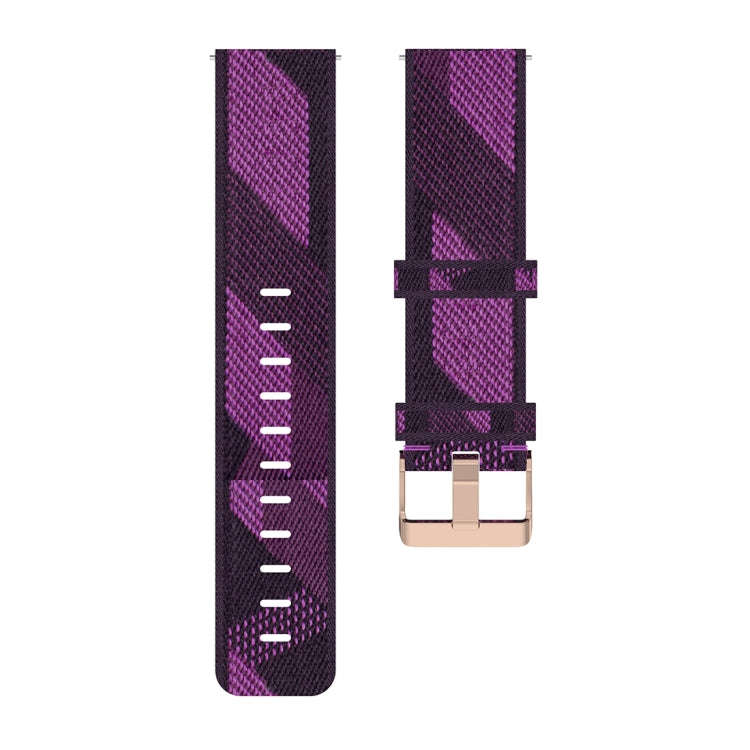 22mm Stripe Weave Nylon Wrist Strap Watch Band for Fossil Hybrid Smartwatch HR, Male Gen 4 Explor...