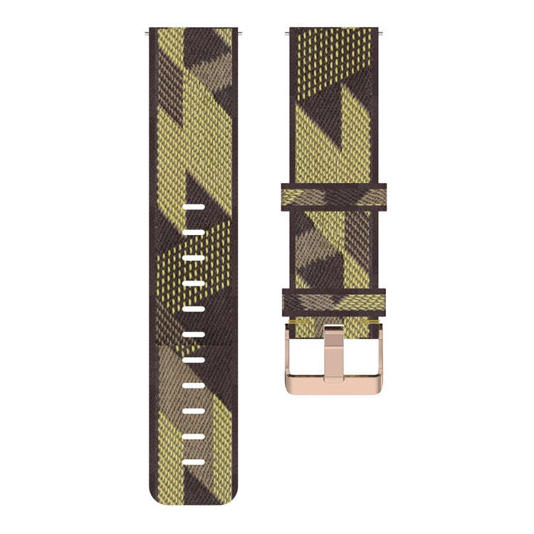 22mm Stripe Weave Nylon Wrist Strap Watch Band for Fossil Hybrid Smartwatch HR, Male Gen 4 Explor...