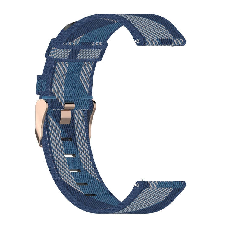 22mm Stripe Weave Nylon Wrist Strap Watch Band for Huawei GT / GT2 46mm, Honor Magic Watch 2 46mm...