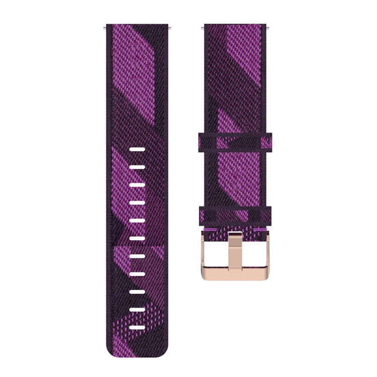 22mm Stripe Weave Nylon Wrist Strap Watch Band for Huawei GT / GT2 46mm, Honor Magic Watch 2 46mm...