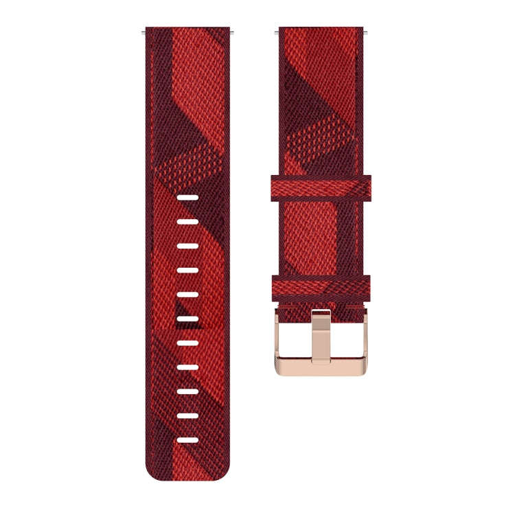 22mm Stripe Weave Nylon Wrist Strap Watch Band for Huawei GT / GT2 46mm, Honor Magic Watch 2 46mm...