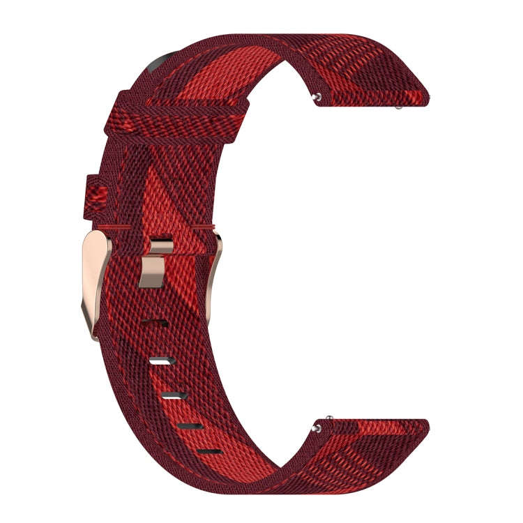 22mm Stripe Weave Nylon Wrist Strap Watch Band for Huawei GT / GT2 46mm, Honor Magic Watch 2 46mm...