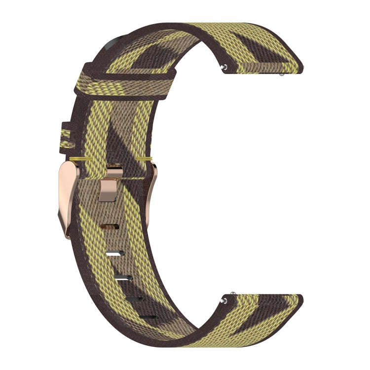 22mm Stripe Weave Nylon Wrist Strap Watch Band for Huawei GT / GT2 46mm, Honor Magic Watch 2 46mm...