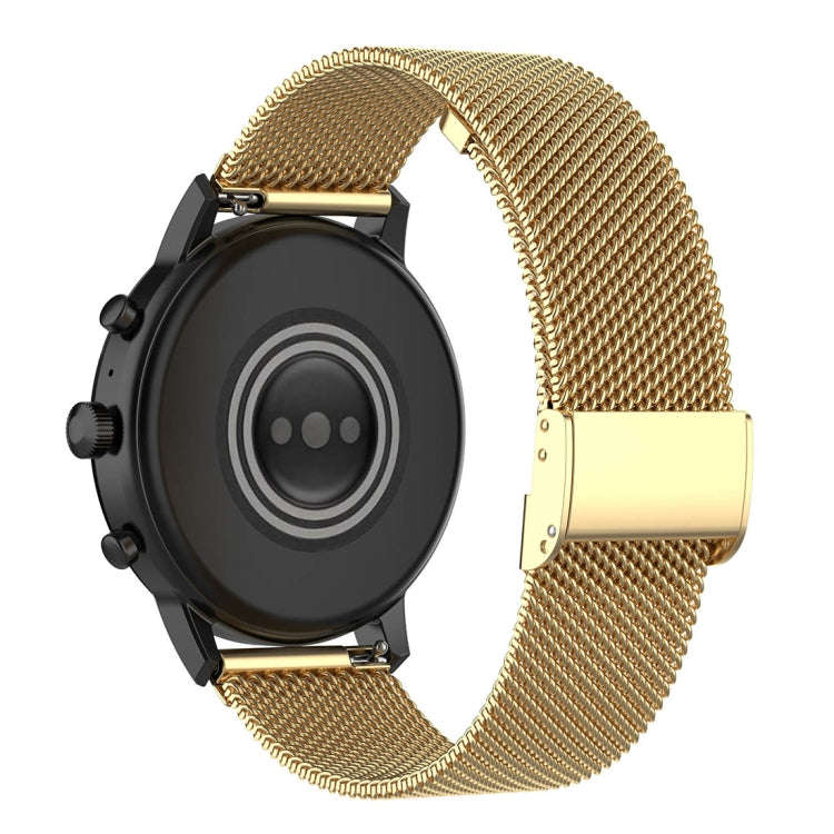 22mm Metal Mesh Wrist Strap Watch Band for Fossil Gen 5 Carlyle / Gen 5 Julianna / Gen 5 Garrett ...