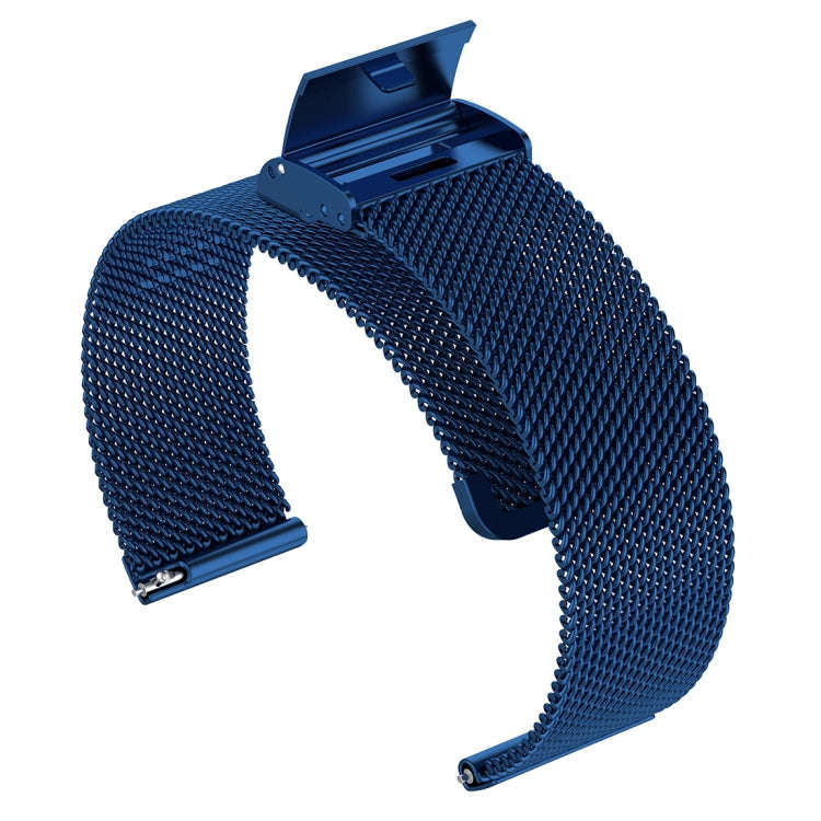 22mm Metal Mesh Wrist Strap Watch Band for Fossil Hybrid Smartwatch HR, Male Gen 4 Explorist HR, ...