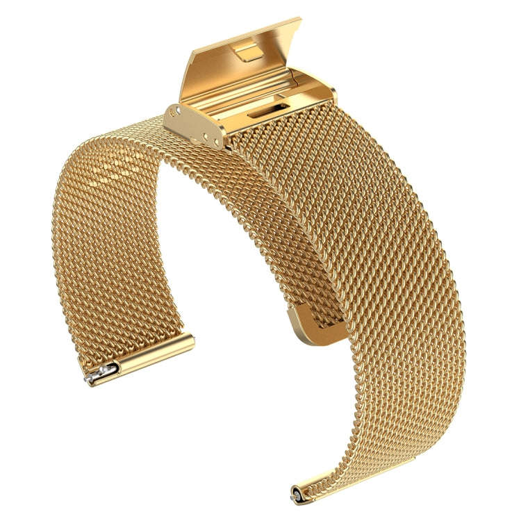 22mm Metal Mesh Wrist Strap Watch Band for Fossil Hybrid Smartwatch HR, Male Gen 4 Explorist HR, ...