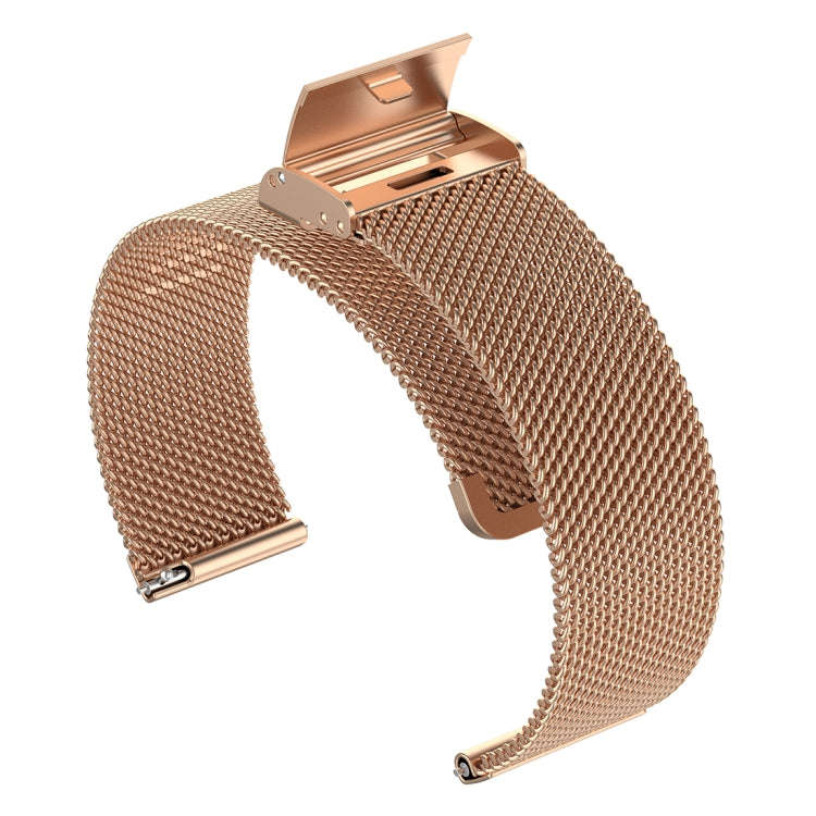 22mm Metal Mesh Wrist Strap Watch Band for Fossil Hybrid Smartwatch HR, Male Gen 4 Explorist HR, ...