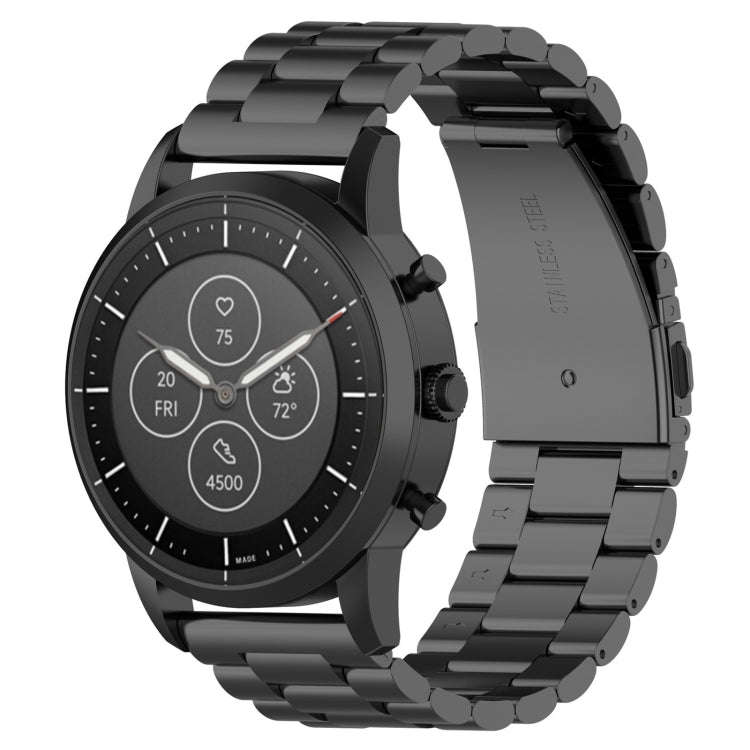 22mm Steel Wrist Strap Watch Band for Fossil Hybrid Smartwatch HR, Male Gen 4 Explorist HR / Male...