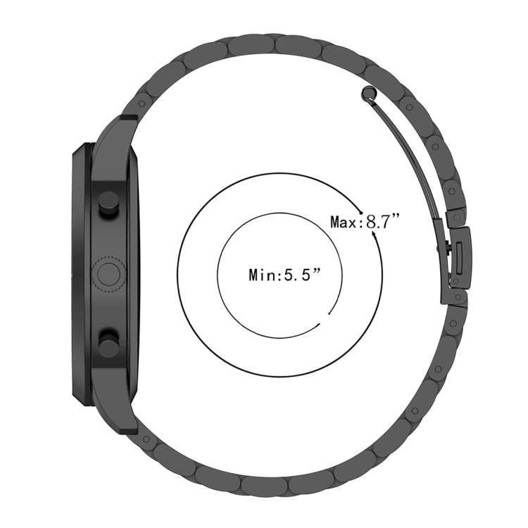 22mm Steel Wrist Strap Watch Band for Fossil Hybrid Smartwatch HR, Male Gen 4 Explorist HR / Male...