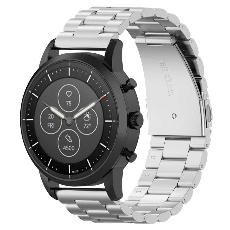 22mm Steel Wrist Strap Watch Band for Fossil Hybrid Smartwatch HR, Male Gen 4 Explorist HR / Male...