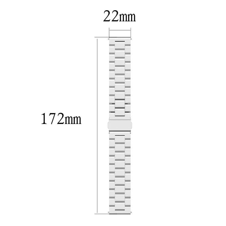 22mm Steel Wrist Strap Watch Band for Fossil Gen 5 Carlyle, Gen 5 Julianna, Gen 5 Garrett, Gen 5 ...