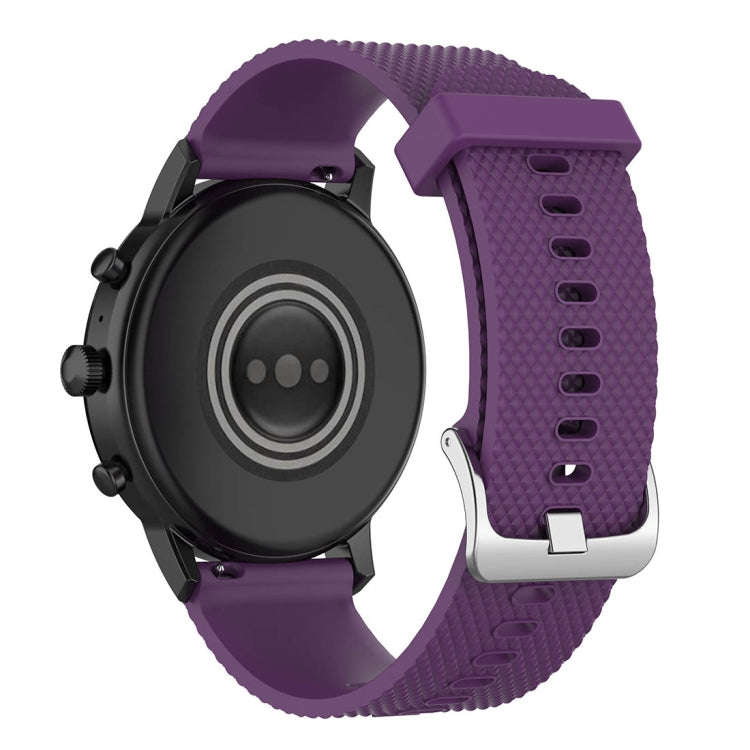 22mm Texture Silicone Wrist Strap Watch Band for Fossil Gen 5 Carlyle, Gen 5 Julianna, Gen 5 Garr...