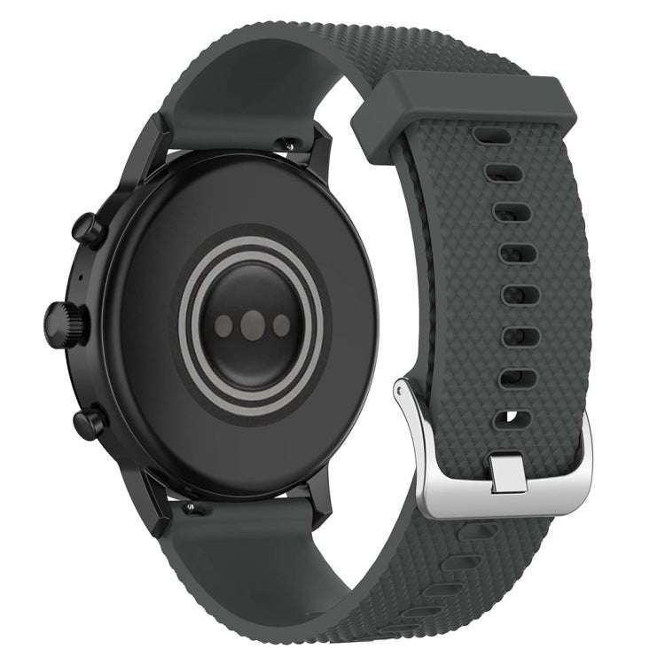 22mm Texture Silicone Wrist Strap Watch Band for Fossil Gen 5 Carlyle, Gen 5 Julianna, Gen 5 Garr...