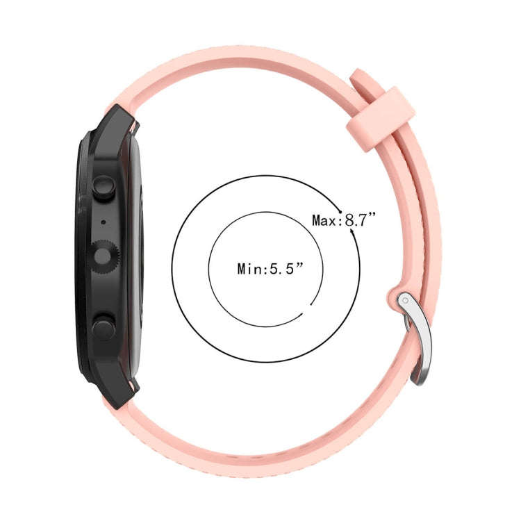 22mm Texture Silicone Wrist Strap Watch Band for Fossil Gen 5 Carlyle, Gen 5 Julianna, Gen 5 Garr...