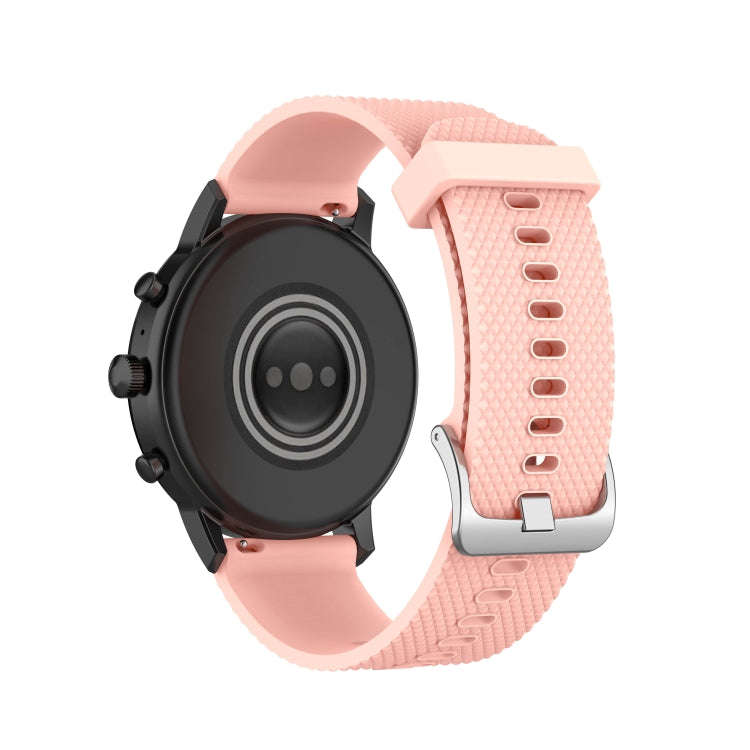 22mm Texture Silicone Wrist Strap Watch Band for Fossil Gen 5 Carlyle, Gen 5 Julianna, Gen 5 Garr...