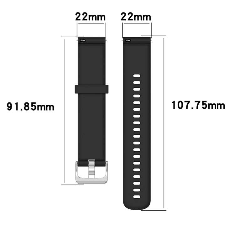 22mm Texture Silicone Wrist Strap Watch Band for Fossil Gen 5 Carlyle, Gen 5 Julianna, Gen 5 Garr...