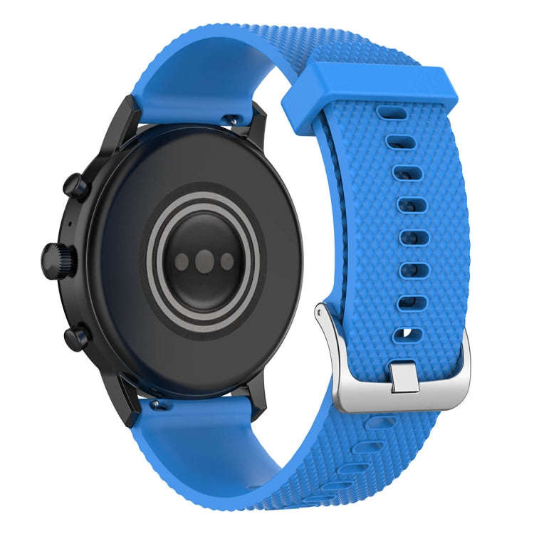22mm Texture Silicone Wrist Strap Watch Band for Fossil Gen 5 Carlyle, Gen 5 Julianna, Gen 5 Garr...
