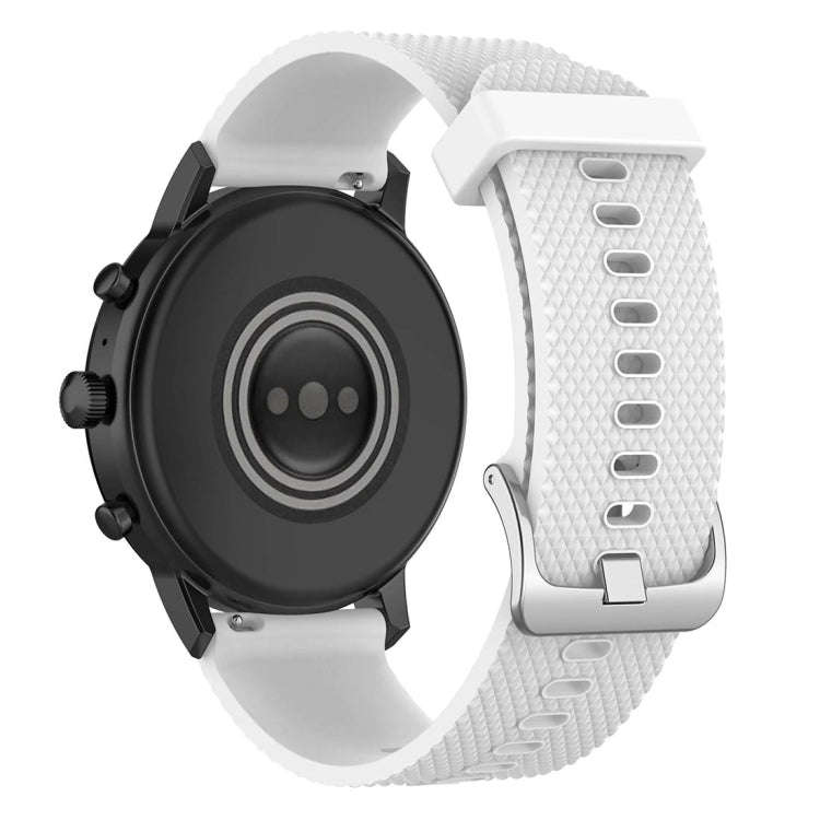 22mm Texture Silicone Wrist Strap Watch Band for Fossil Gen 5 Carlyle, Gen 5 Julianna, Gen 5 Garr...