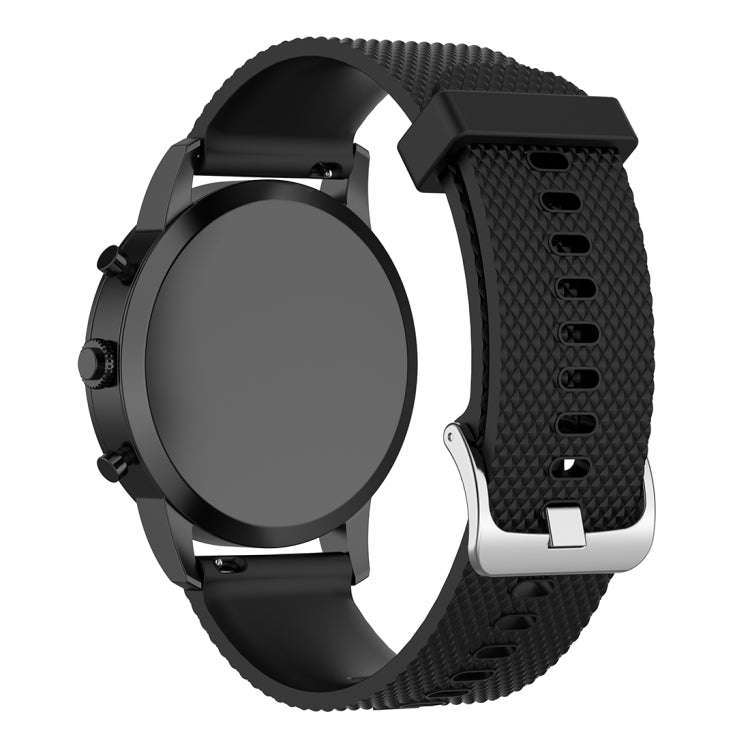22mm Texture Silicone Wrist Strap Watch Band for Fossil Hybrid Smartwatch HR, Male Gen 4 Exploris...