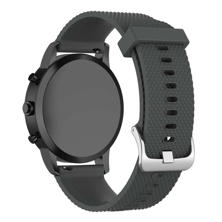 22mm Texture Silicone Wrist Strap Watch Band for Fossil Hybrid Smartwatch HR, Male Gen 4 Exploris...