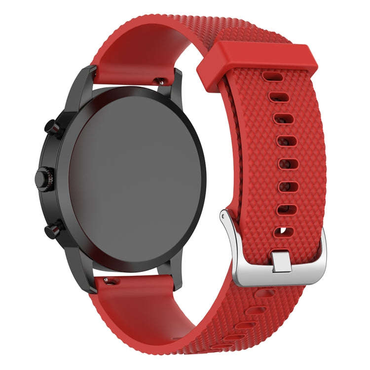 22mm Texture Silicone Wrist Strap Watch Band for Fossil Hybrid Smartwatch HR, Male Gen 4 Exploris...