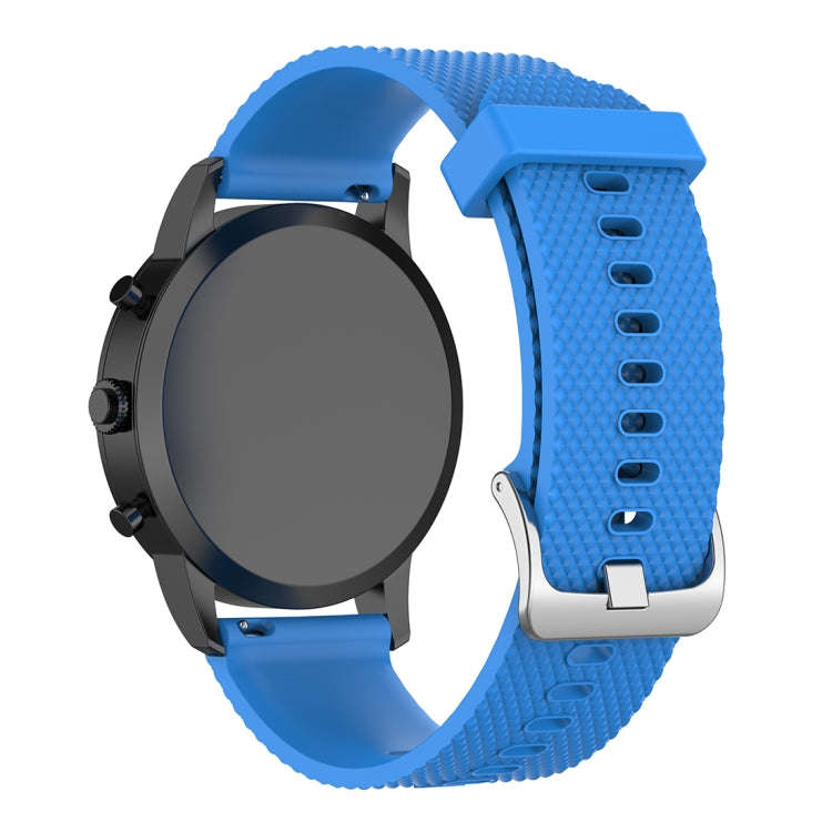 22mm Texture Silicone Wrist Strap Watch Band for Fossil Hybrid Smartwatch HR, Male Gen 4 Exploris...