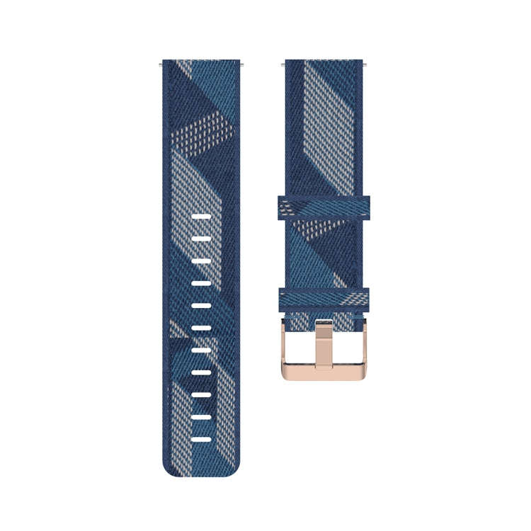 23mm Stripe Weave Nylon Wrist Strap Watch Band for Fitbit Versa 2, Fitbit Versa, Fitbit Versa Lit...