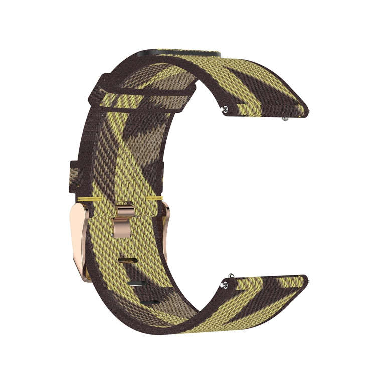 23mm Stripe Weave Nylon Wrist Strap Watch Band for Fitbit Versa 2, Fitbit Versa, Fitbit Versa Lit...