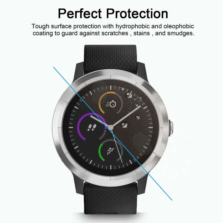 2 PCS ENKAY Hat-Prince for Garmin vivoactive 3 Smart Watch 0.2mm 9H Surface Hardness 2.15D Explos...